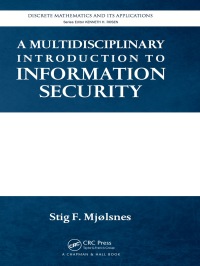 Imagen de portada: A Multidisciplinary Introduction to Information Security 1st edition 9780367837952
