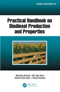 Cover image: Practical Handbook on Biodiesel Production and Properties 1st edition 9781498770941