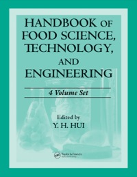 Imagen de portada: Handbook of Food Science, Technology, and Engineering - 4 Volume Set 1st edition 9780849398476