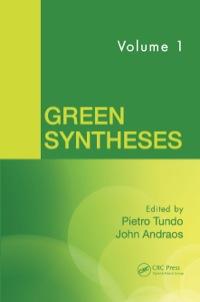 Imagen de portada: Green Syntheses, Volume 1 1st edition 9780367378639