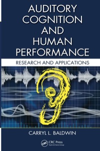 Cover image: Auditory Cognition and Human Performance 1st edition 9780415325943