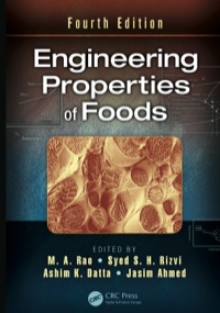 Imagen de portada: Engineering Properties of Foods 4th edition 9781466556423