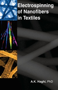 Omslagafbeelding: Electrospinning of Nanofibers in Textiles 1st edition 9781926895048