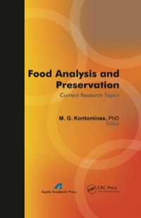 Omslagafbeelding: Food Analysis and Preservation 1st edition 9781926895079