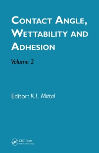 Imagen de portada: Contact Angle, Wettability and Adhesion, Volume 2 1st edition 9789067643702