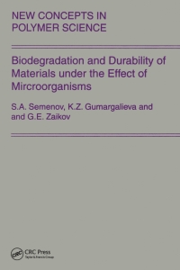 Imagen de portada: Biodegradation and Durability of Materials under the Effect of Microorganisms 1st edition 9780367446659