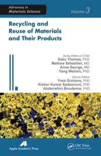 Imagen de portada: Recycling and Reuse of Materials and Their Products 1st edition 9781926895277
