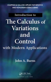 Imagen de portada: Introduction to the Calculus of Variations and Control with Modern Applications 1st edition 9780367379551