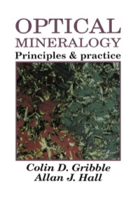 Omslagafbeelding: Optical Mineralogy 1st edition 9781857280142