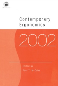 表紙画像: Contemporary Ergonomics 2002 1st edition 9781138433106