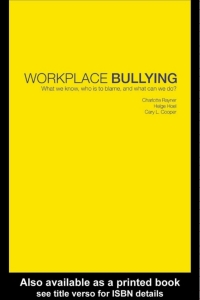 Imagen de portada: Workplace Bullying 1st edition 9780415240635