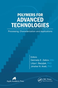 Immagine di copertina: Polymers for Advanced Technologies 1st edition 9781774632666