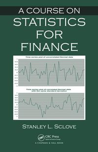صورة الغلاف: A Course on Statistics for Finance 1st edition 9781439892541