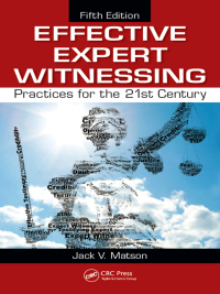 Imagen de portada: Effective Expert Witnessing 5th edition 9781439887677