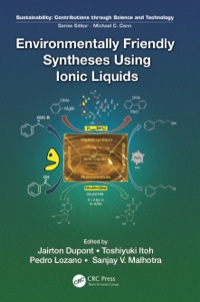 Imagen de portada: Environmentally Friendly Syntheses Using Ionic Liquids 1st edition 9780367835125