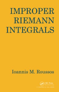 Titelbild: Improper Riemann Integrals 1st edition 9781032032054
