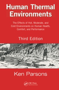 Cover image: Human Thermal Environments 3rd edition 9781466595996