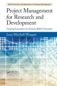 Imagen de portada: Project Management for Research and Development 1st edition 9781466596290