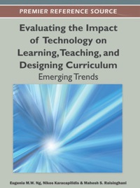 Imagen de portada: Evaluating the Impact of Technology on Learning, Teaching, and Designing Curriculum 1st edition 9781466600324