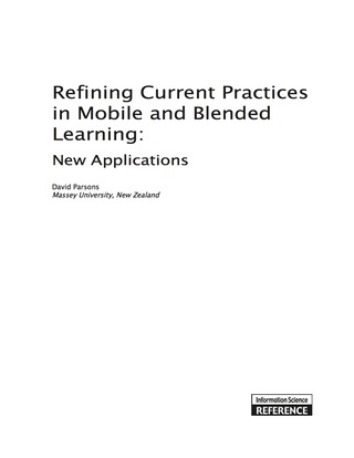 Titelbild: Refining Current Practices in Mobile and Blended Learning 9781466600539