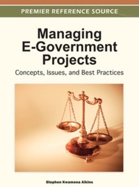 Cover image: Managing E-Government Projects 9781466600867