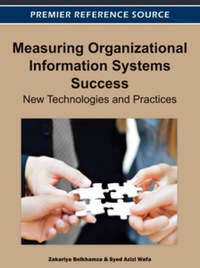 Cover image: Measuring Organizational Information Systems Success 9781466601703