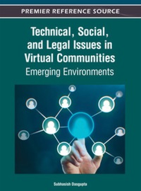 Cover image: Technical, Social, and Legal Issues in Virtual Communities 9781466615533