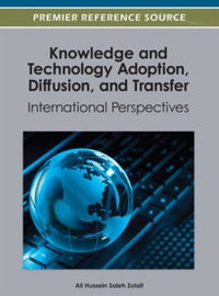 Cover image: Knowledge and Technology Adoption, Diffusion, and Transfer 9781466617520