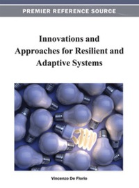 Imagen de portada: Innovations and Approaches for Resilient and Adaptive Systems 9781466620568