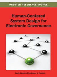 Cover image: Human-Centered System Design for Electronic Governance 9781466636408