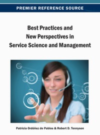 Imagen de portada: Best Practices and New Perspectives in Service Science and Management 9781466638945