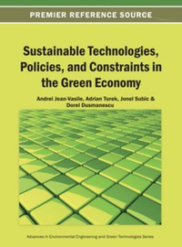 Cover image: Sustainable Technologies, Policies, and Constraints in the Green Economy 9781466640986