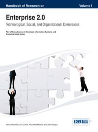 Imagen de portada: Handbook of Research on Enterprise 2.0: Technological, Social, and Organizational Dimensions 1st edition 9781466643734
