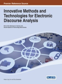 Cover image: Innovative Methods and Technologies for Electronic Discourse Analysis 1st edition 9781466644267
