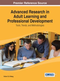 Imagen de portada: Advanced Research in Adult Learning and Professional Development: Tools, Trends, and Methodologies 9781466646155