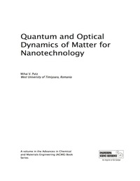 Imagen de portada: Quantum and Optical Dynamics of Matter for Nanotechnology 9781466646872
