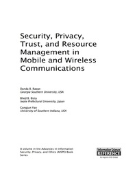 Cover image: Security, Privacy, Trust, and Resource Management in Mobile and Wireless Communications 9781466646919
