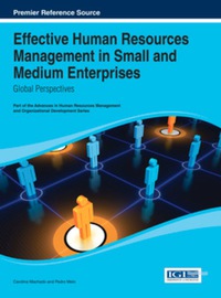 صورة الغلاف: Effective Human Resources Management in Small and Medium Enterprises: Global Perspectives 9781466647312