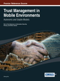 Imagen de portada: Trust Management in Mobile Environments: Autonomic and Usable Models 1st edition 9781466647657