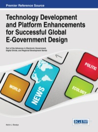 Cover image: Technology Development and Platform Enhancements for Successful Global E-Government Design 1st edition 9781466649002