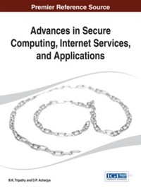 Imagen de portada: Advances in Secure Computing, Internet Services, and Applications 9781466649408