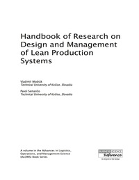 Cover image: Handbook of Research on Design and Management of Lean Production Systems 9781466650398