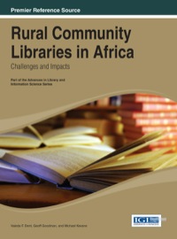 Imagen de portada: Rural Community Libraries in Africa: Challenges and Impacts 1st edition 9781466650435