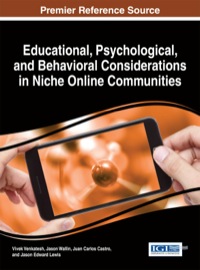 Imagen de portada: Educational, Psychological, and Behavioral Considerations in Niche Online Communities 1st edition 9781466652064