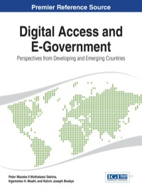 صورة الغلاف: Digital Access and E-Government: Perspectives from Developing and Emerging Countries 1st edition 9781466658684