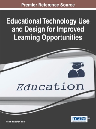 Imagen de portada: Educational Technology Use and Design for Improved Learning Opportunities 1st edition 9781466661028