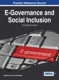 Cover image: E-Governance and Social Inclusion: Concepts and Cases 1st edition 9781466661066