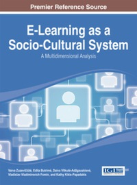 Omslagafbeelding: E-Learning as a Socio-Cultural System: A Multidimensional Analysis 9781466661547
