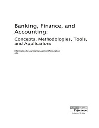 Imagen de portada: Banking, Finance, and Accounting: Concepts, Methodologies, Tools, and Applications 9781466662681