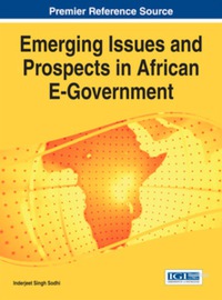 Cover image: Emerging Issues and Prospects in African E-Government 9781466662964